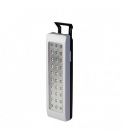 Lampada portatile di emergenza senza fili ricaricabile 230V~ a 30 LED 150 lm. Alimentazione con batteria al piombo 4 V 1,2 Ah. P