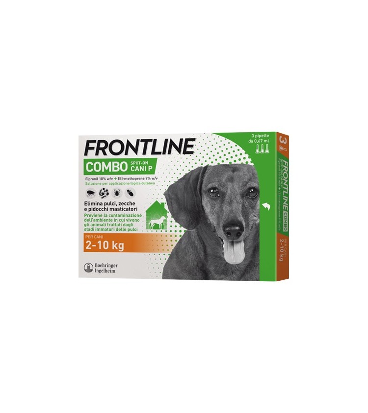 FRONTLINE® COMBO Spot-on Cani è una soluzione insetticida e acaricida in forma spot-on per cani. Grazie alla combinazione dei 