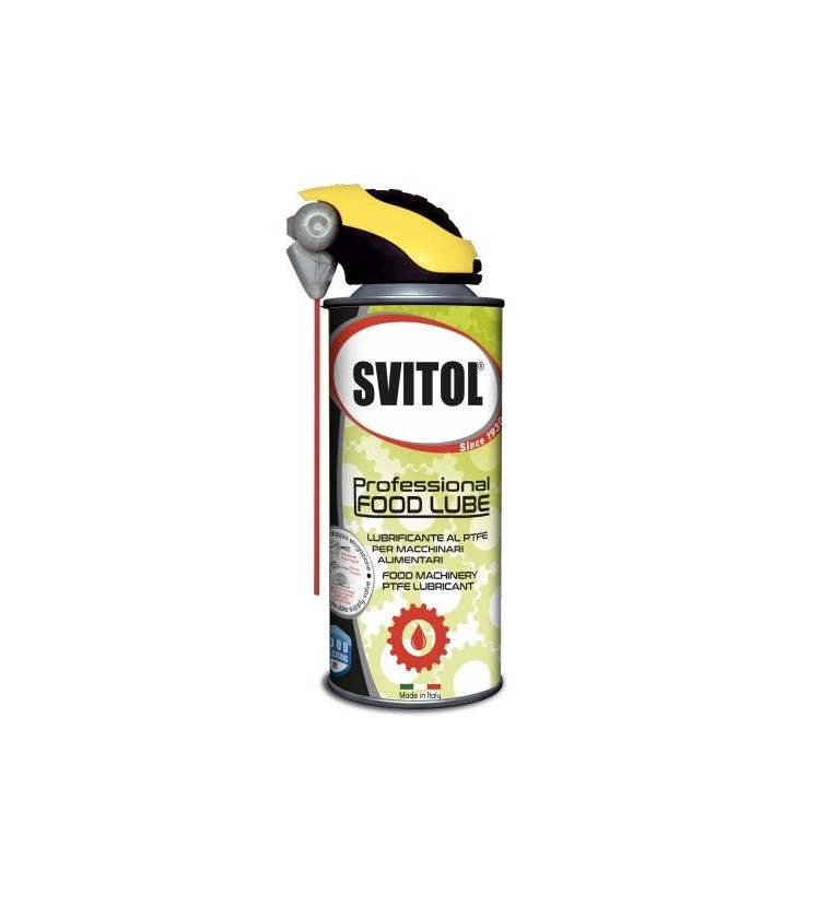 LUBRIFICANTE SPRAY a base di olio minerale bianco ad elevata purezza con PTFE. Indicato per la lubrificazione e la protezione da