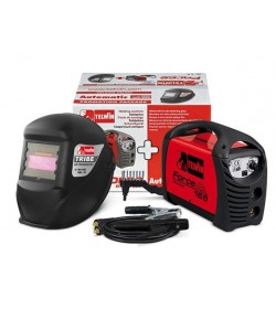 Saldatrice ad inverter, portatile, monofase, ventilata, per la saldatura ad elettrodo MMA in corrente continua DC con innesco a 