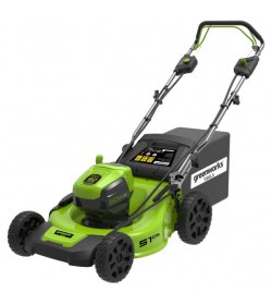 Il Greenworks GD60LM51SP è un potente rasaerba a batteria ideale per giardini di medie e grandi dimensioni grazie a un'ampia la