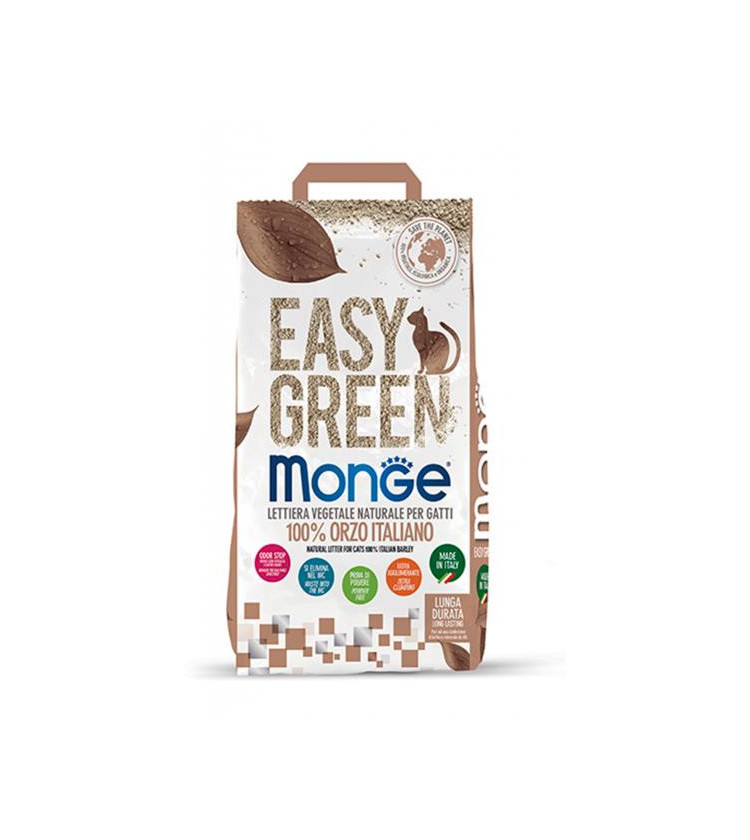 Easy Green è una lettiera vegetale, ecologica e biodegradabile composta da orzo 100% italiano e con tecnologia Odor Stop che ri