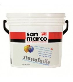 STUCCOFACILE è uno stucco pronto in pasta per esterni ed interni a base di microsfere cave in vetro, per applicazioni su suppor