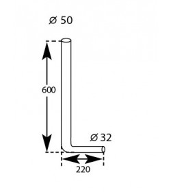 Tubo per cassetta a zaino d.50x32 mm.600x220.