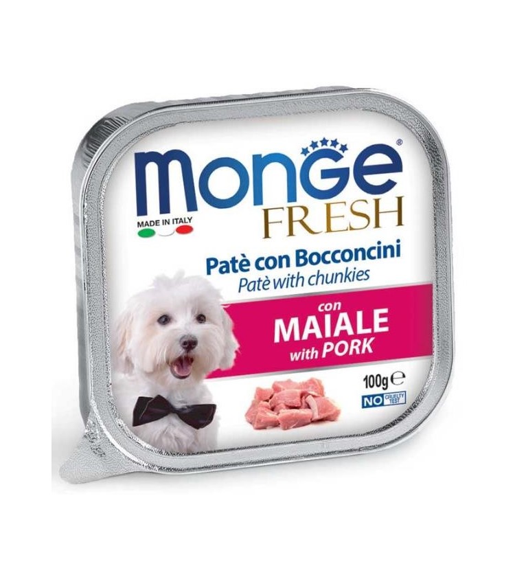 Delizioso paté con un cuore di prelibati bocconcini con maiale fresco selezionato per offrire ai nostri amici il benessere quot