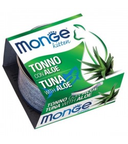 Monge Fruits Tonno con Aloe Kitten è un alimento complementare pensato per i cuccioli più raffinati ed esigenti che completa l