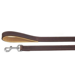 Il guinzaglio del modello "Texas", disponibile nel colore marrone, si abbina perfettamente al collare borchiato "Texas" (cod. DA