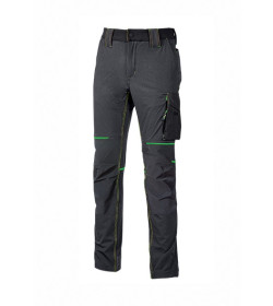 Pantalone in tessuto U-4 (U-Power 4 way stretch) molto comodo, resistente, morbido sulla pelle, idrorepellente, traspirante e as