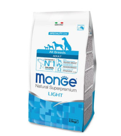 Le crocchette Monge Natural Superpremium Speciality Line Adult Light con Salmone e Riso è un alimento completo e bilanciato per