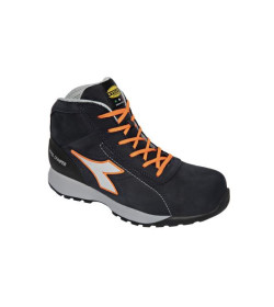 Calzatura di sicurezza mid-cut S3 in pelle nubuck idrorepellente. Mass Damper Technology, puntale in alluminio 200J. Calzata 11.