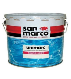 UNIMARC SMALTO LUCIDO è uno smalto all'acqua di elevata qualità a effetto lucido con pigmenti coloranti particolarmente resist