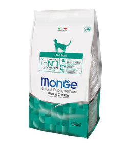 I croccantini Monge Natural Superpremium Hairball sono un alimento completo per gatti adulti che soffrono più di altri l’accu