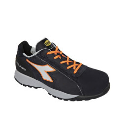 Calzatura di sicurezza bassa S3 in pelle nubuck idrorepellente. Mass Damper Technology, puntale in alluminio 200J. Calzata 11. F