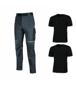 Pantalone in tessuto U-4 (U-Power 4 way stretch) molto comodo, resistente, morbido sulla pelle, idrorepellente, traspirante e as