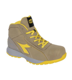 Calzatura di sicurezza mid-cut S3 in pelle nubuck idrorepellente. Mass Damper Technology, puntale in alluminio 200J. Calzata 11.